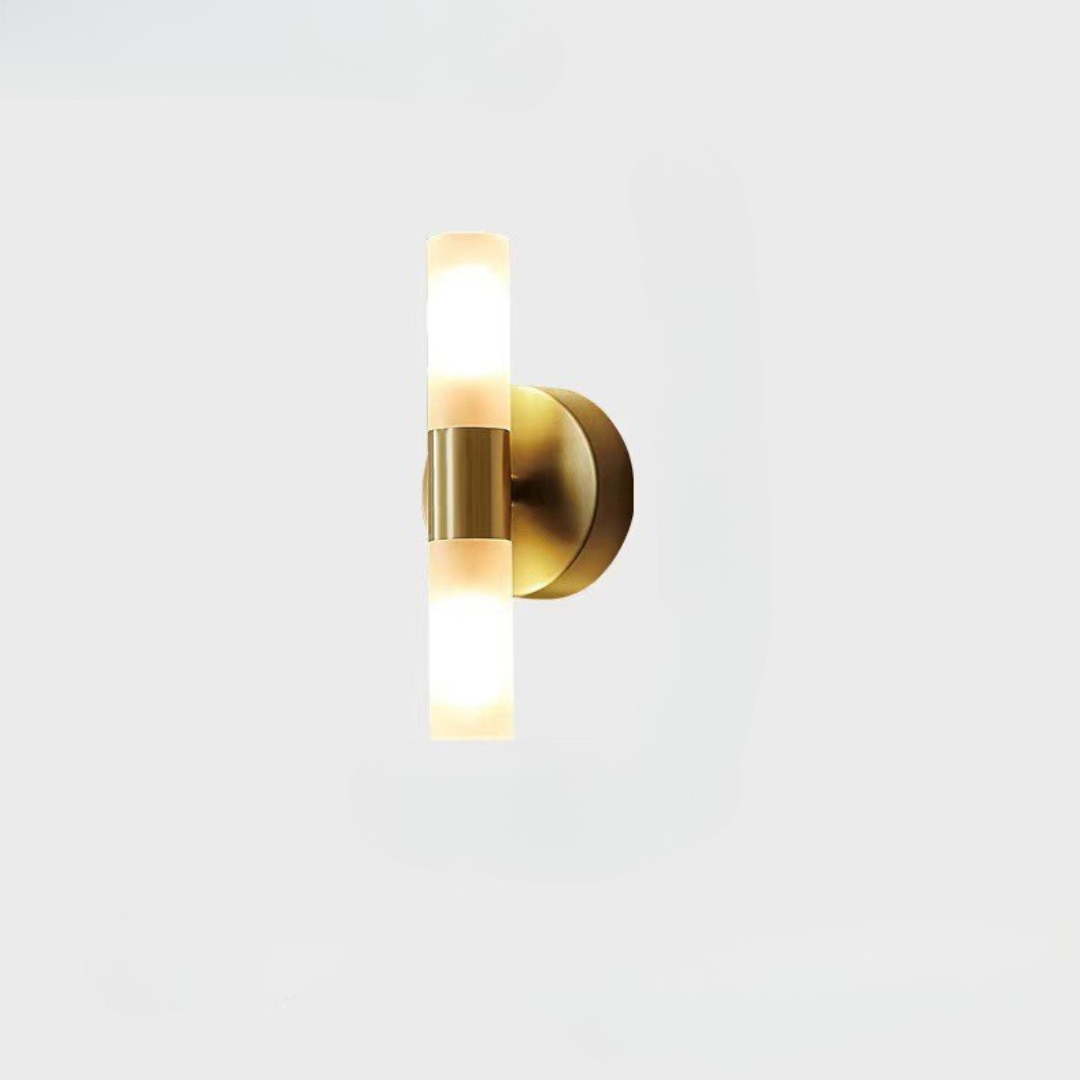 Luno Modern Brass LED Wall Sconce | Warm White 3000K Indoor Luxury Lighting