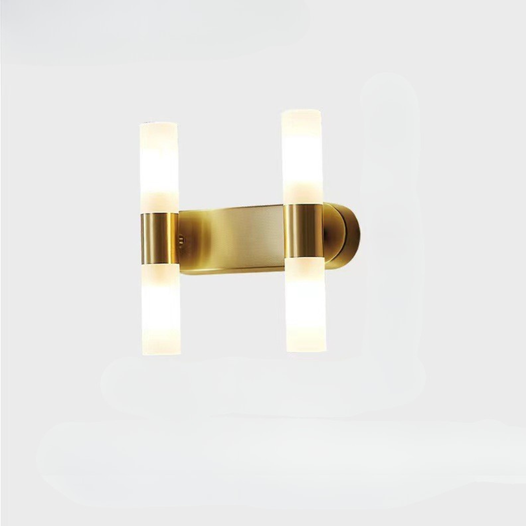 Luno Modern Brass LED Wall Sconce | Warm White 3000K Indoor Luxury Lighting
