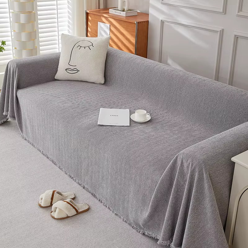 PawWeave Herringbone Sofa Cover | Durable, Stylish & Pet-Friendly Furniture Protector