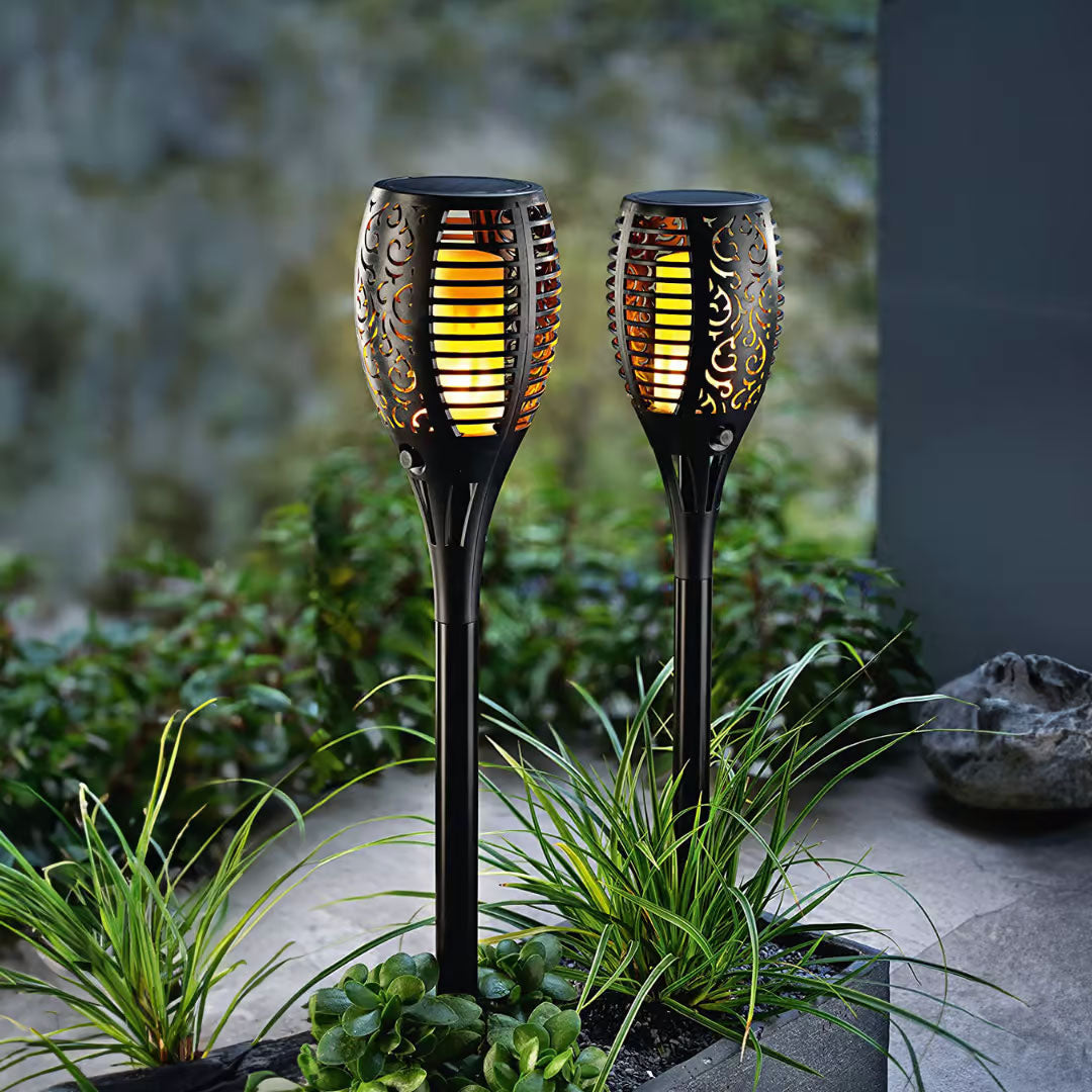 Flamira Solar Flame LED Lantern | Garden & Patio Lighting