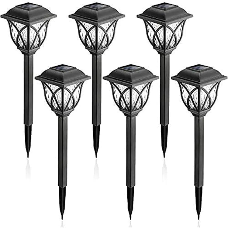 SolarFlare Lantern Garden Lights (6-Pack) | Solar-Powered LED Outdoor Pathway Lights
