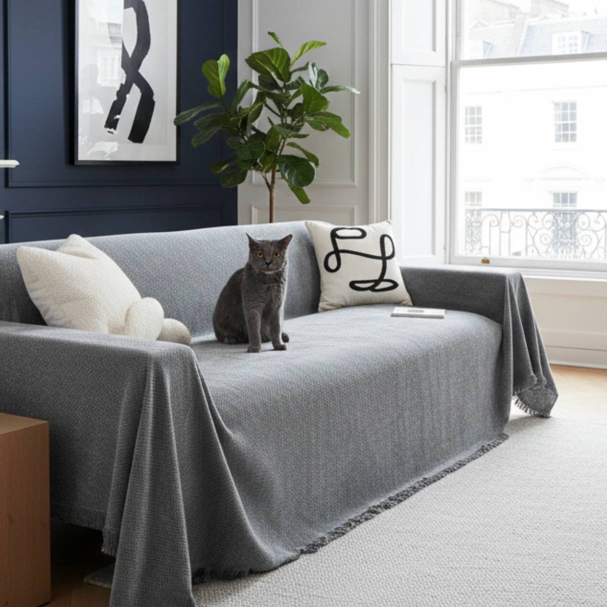 Hemingway | Dog and Cat Friendly Sofa Cover | Machine Washable Sofa Protector