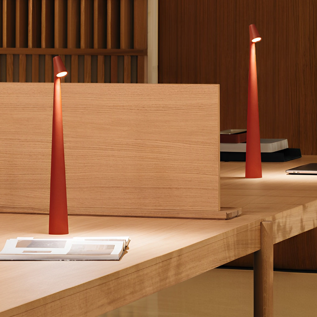 Modern LED Table Lamp - Dimmable, Space-Saving Design for Bedside & Desk-5