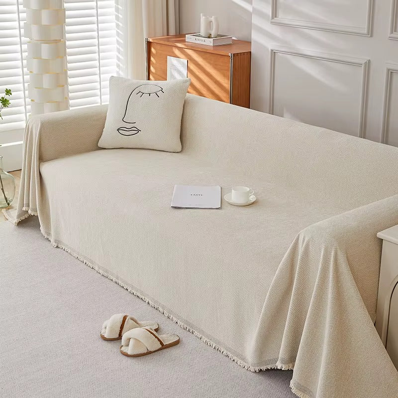PawWeave Herringbone Sofa Cover | Durable, Stylish & Pet-Friendly Furniture Protector