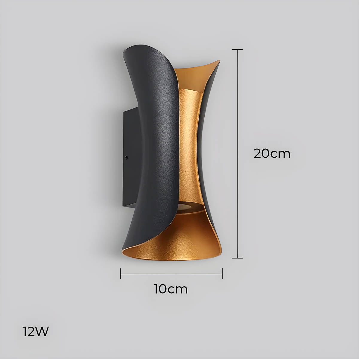 VERO - Waterproof Aluminium and Glass Outdoor Wall Sconce - IP65 - Styyler