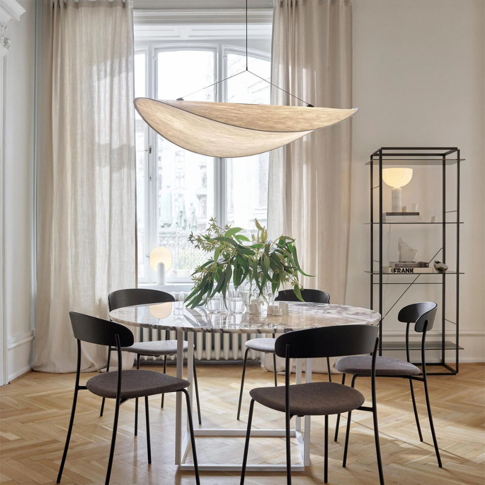 Hikari Japandi Pendant Light | Handcrafted Fabric Boho-Modern Ceiling Lamp