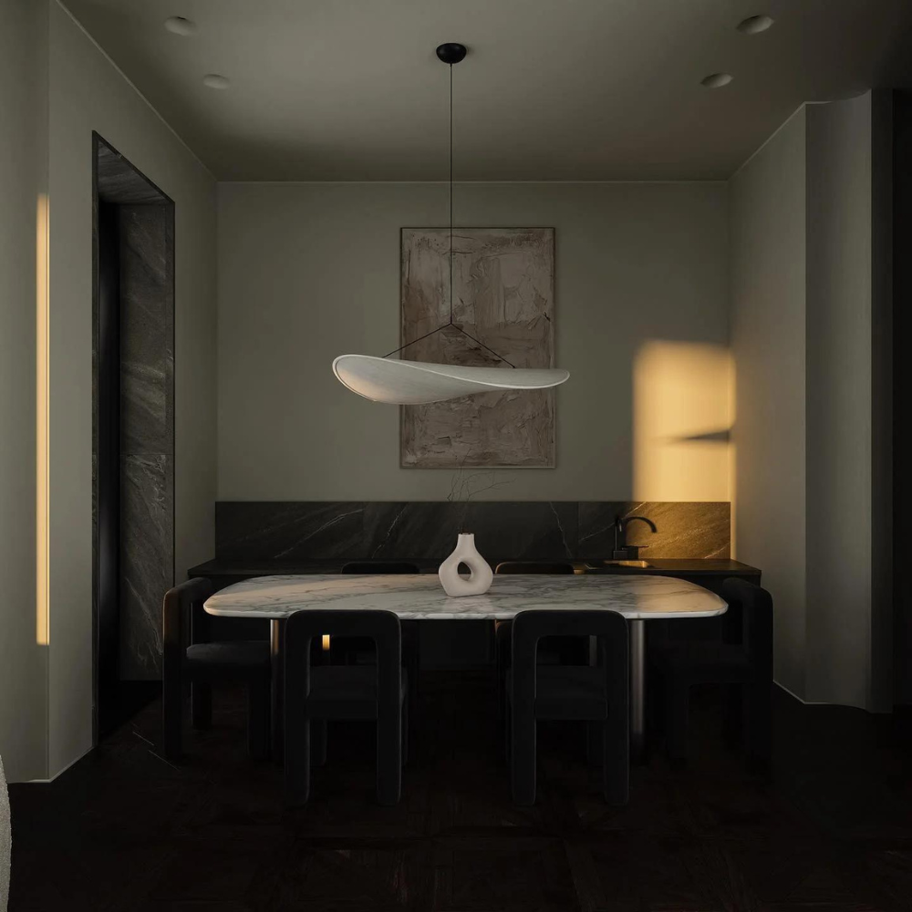 Hikari Japandi Pendant Light | Handcrafted Fabric Boho-Modern Ceiling Lamp