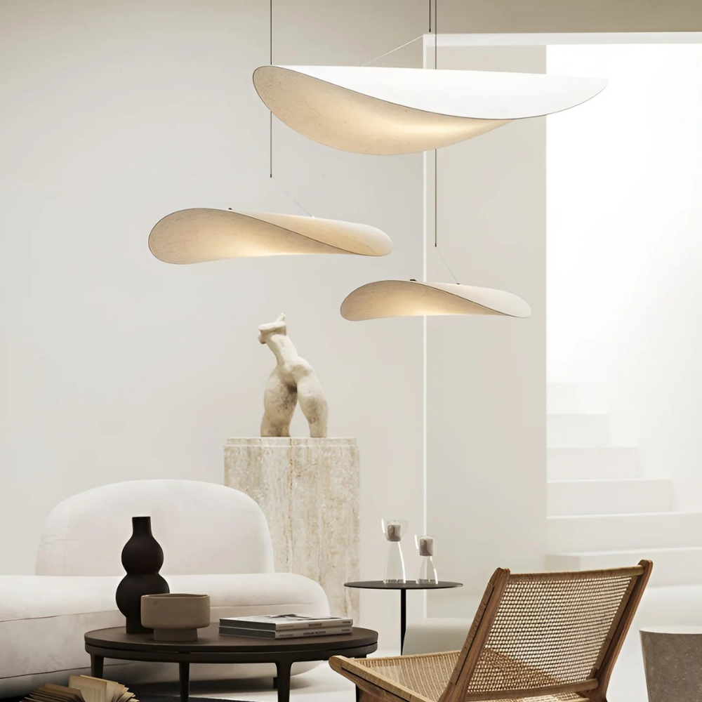 Hikari Japandi Pendant Light | Handcrafted Fabric Boho-Modern Ceiling Lamp