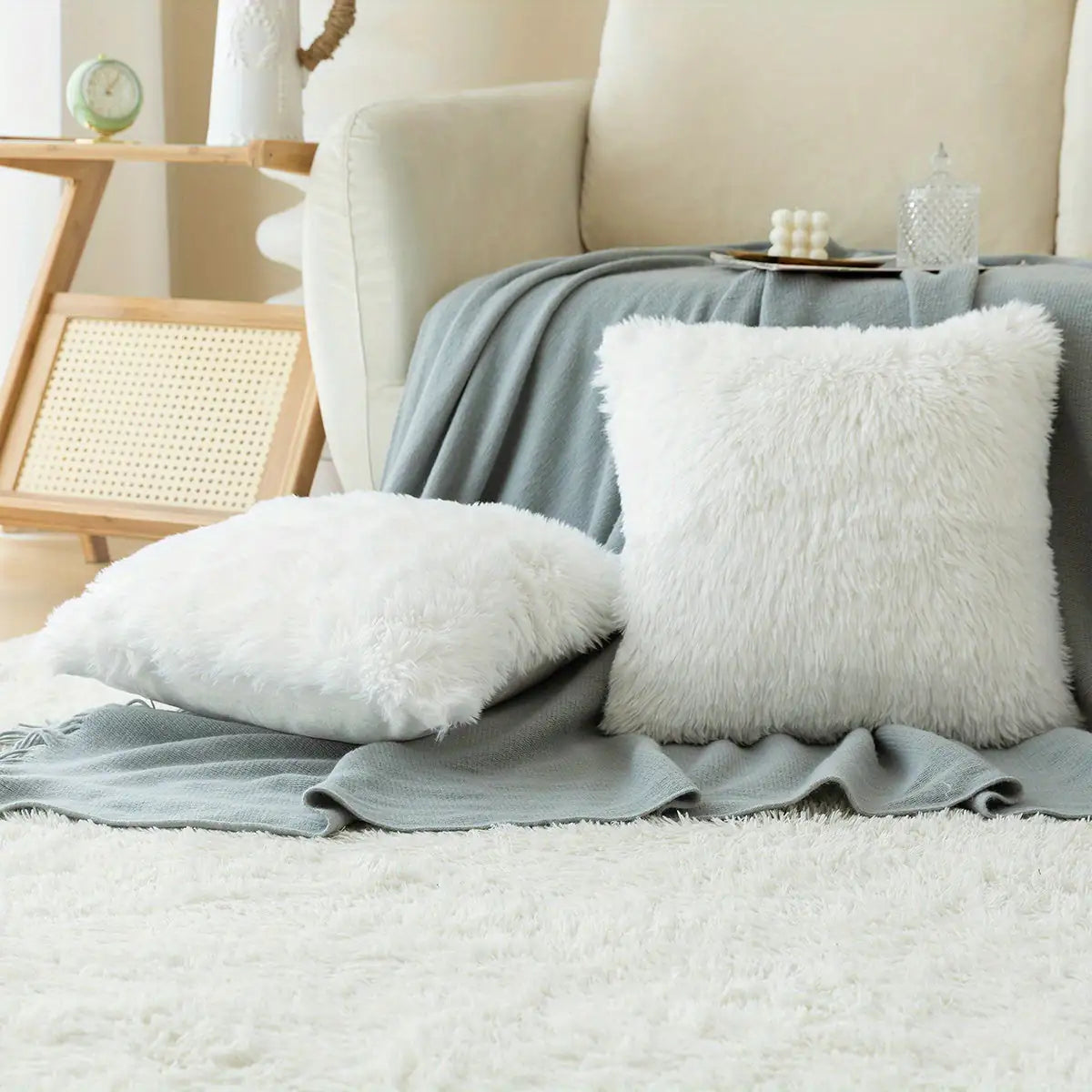 Mysa Faux Fur Cushion Cover – Where Comfort Meets Calm