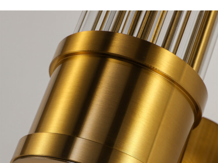 Luma Wall Lamp with Crystal Shades and Gold Finish 8