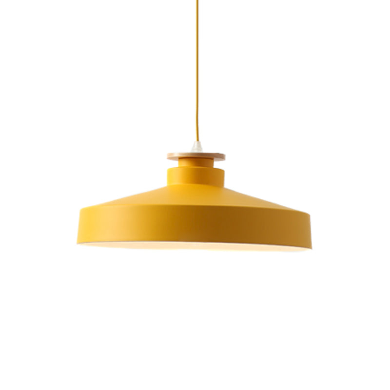 Luna Pendant Lamp with Tapered Shade in Macaron Colours 11
