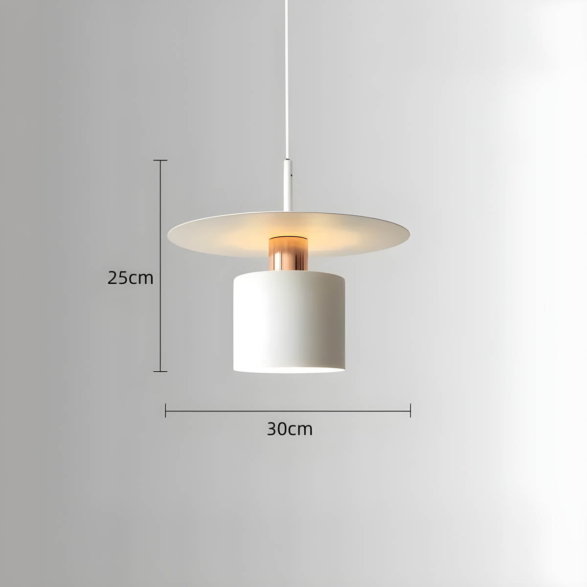 NOURA Modern Pendant Light in Black or White - Styyler