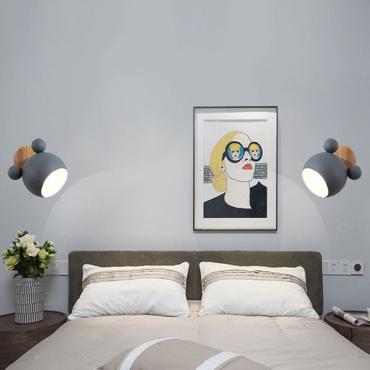 fun mouse head wall lamp