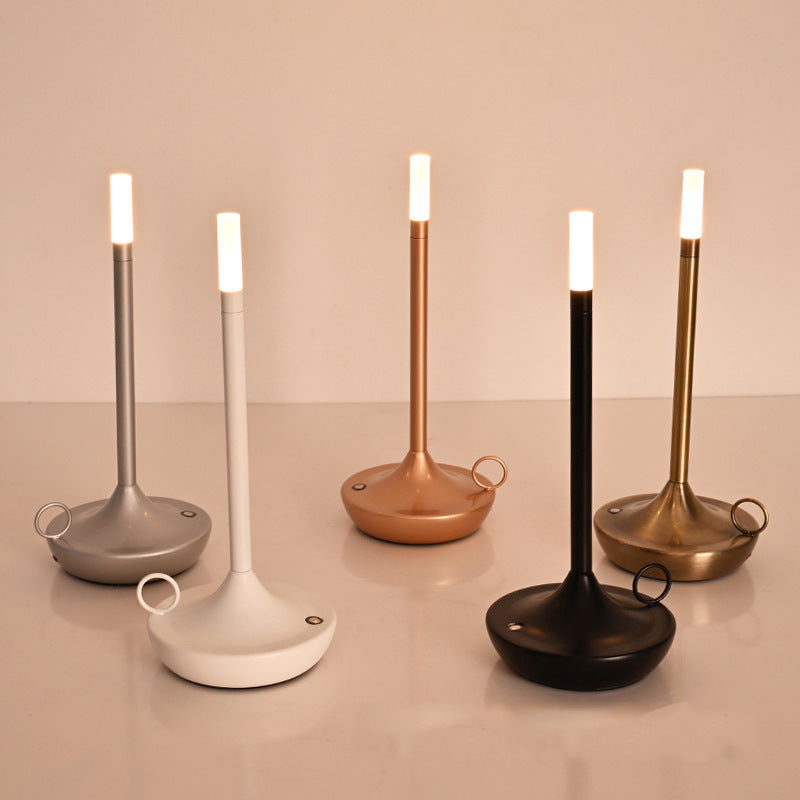 Glowwick Vintage Style LED Candle Lamp | Cordless and Rechargeable