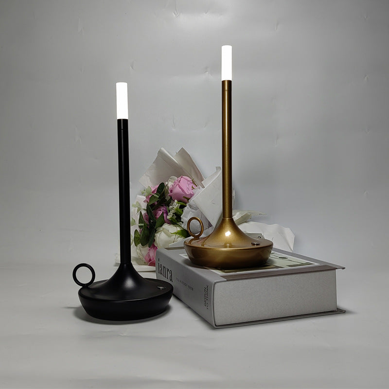 Glowwick Vintage Style LED Candle Lamp | Cordless and Rechargeable
