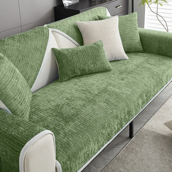 LINARO Chenille Sofa Cover | Anti-Scratch, Water-Repellent, Non-Slip, Machine Washable - Styyler