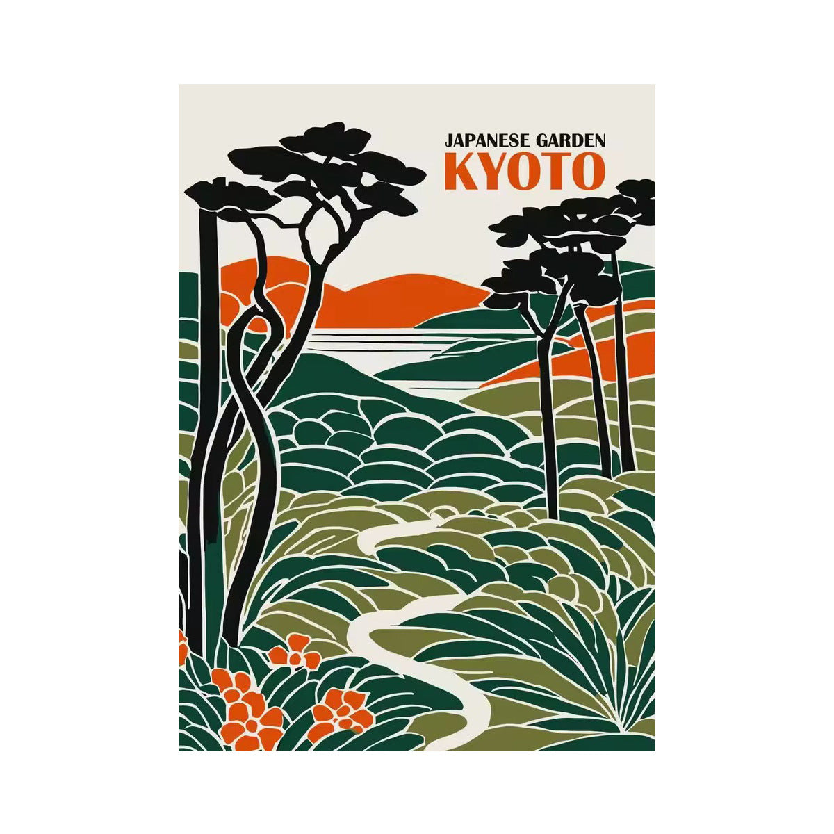 Retro Japanese Poster Prints | 20th Century Vintage Wall Art on Canvas