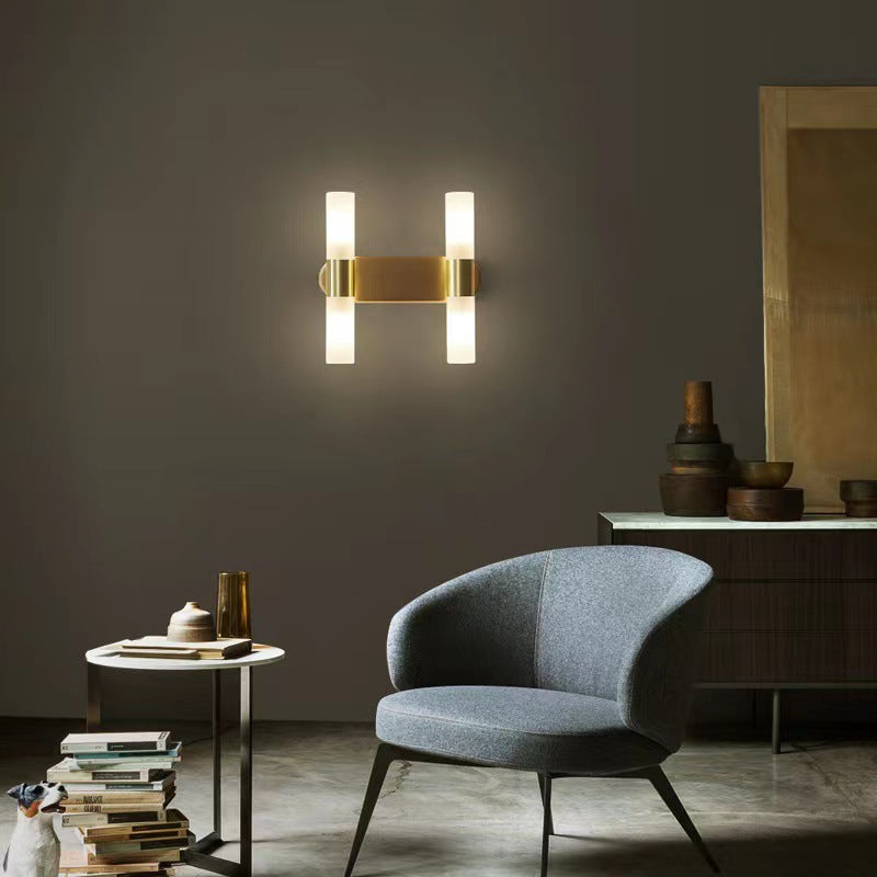 Luno Modern Brass LED Wall Sconce | Warm White 3000K Indoor Luxury Lighting