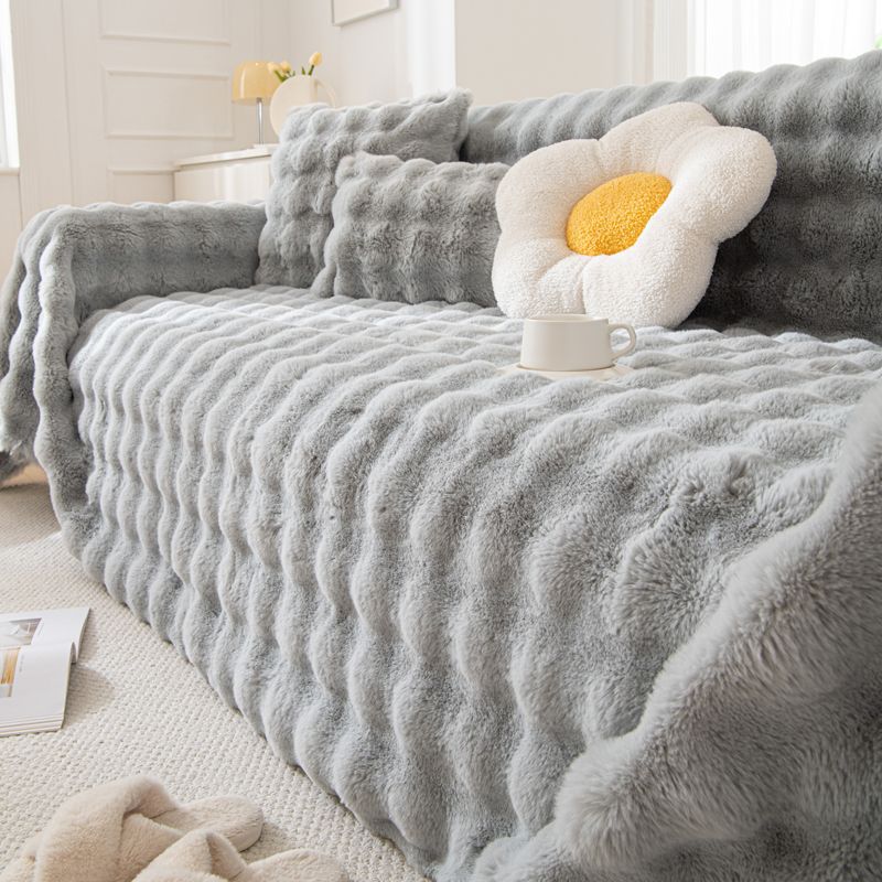 ScandiSnug Faux Rabbit Fur Sofa Cover | Hygge Scandi Blanket for Small to Large Sofas