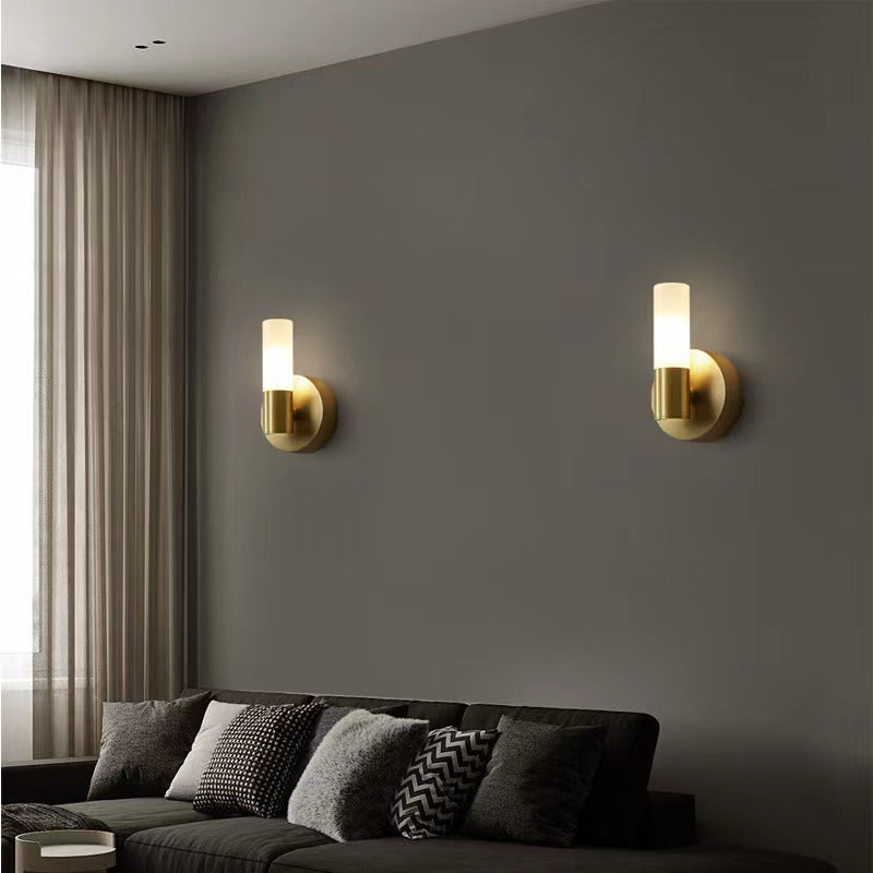 Luno Modern Brass LED Wall Sconce | Warm White 3000K Indoor Luxury Lighting