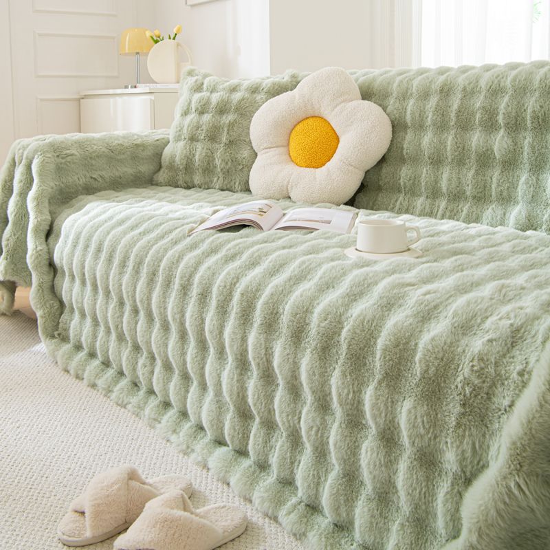 ScandiSnug Faux Rabbit Fur Sofa Cover | Hygge Scandi Blanket for Small to Large Sofas