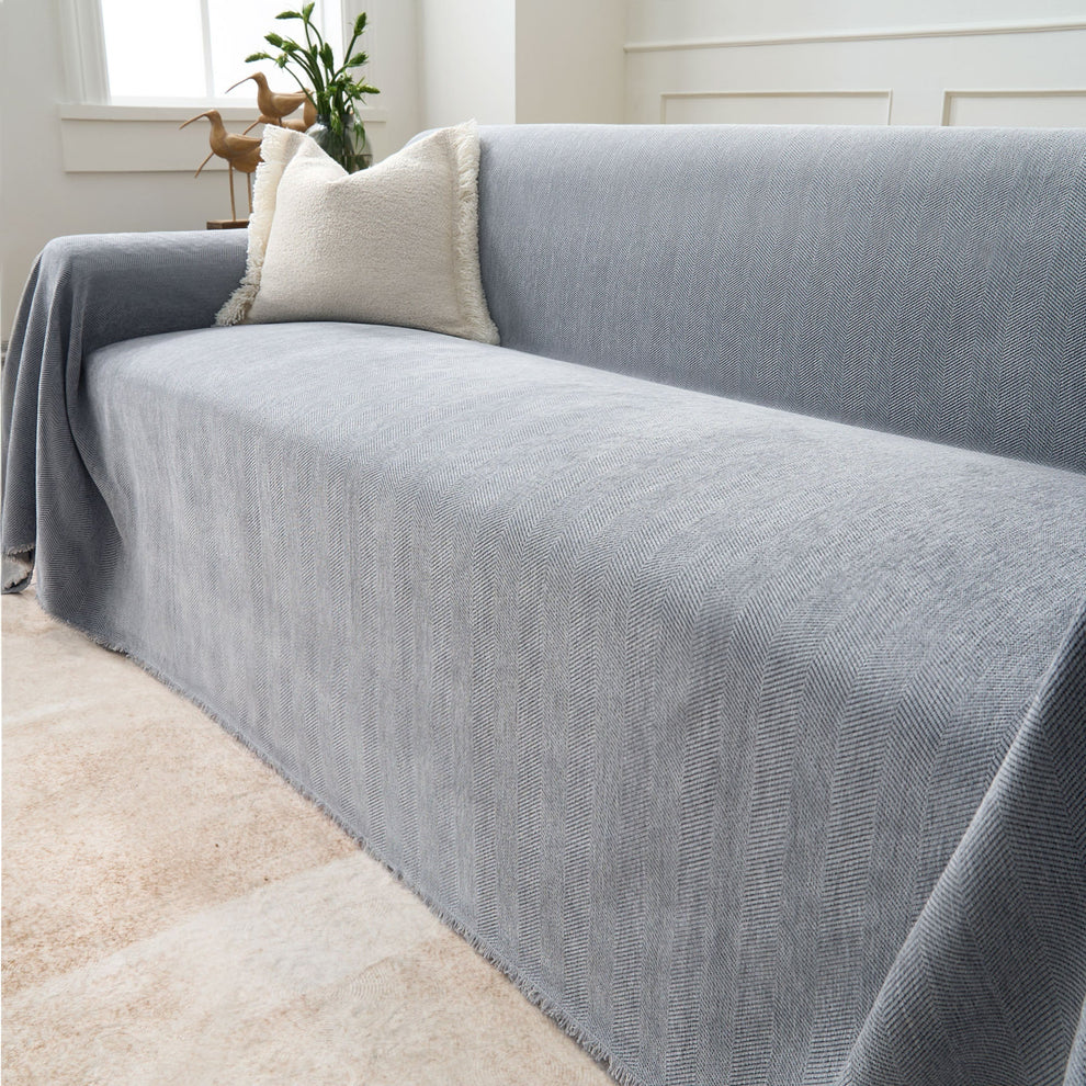 PawWeave Herringbone Sofa Cover | Durable, Stylish & Pet-Friendly Furniture Protector