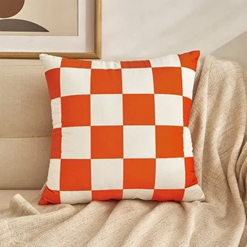 Plaid Pop Cushion Covers | Modern Colourful Check Design - Styyler