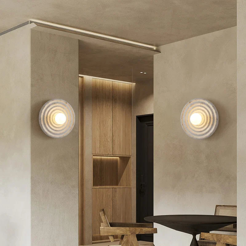 Japandi-Inspired Wall Light – Artistic Resin Wall Lamp for Soft Ambient Lighting in Home Decor-4