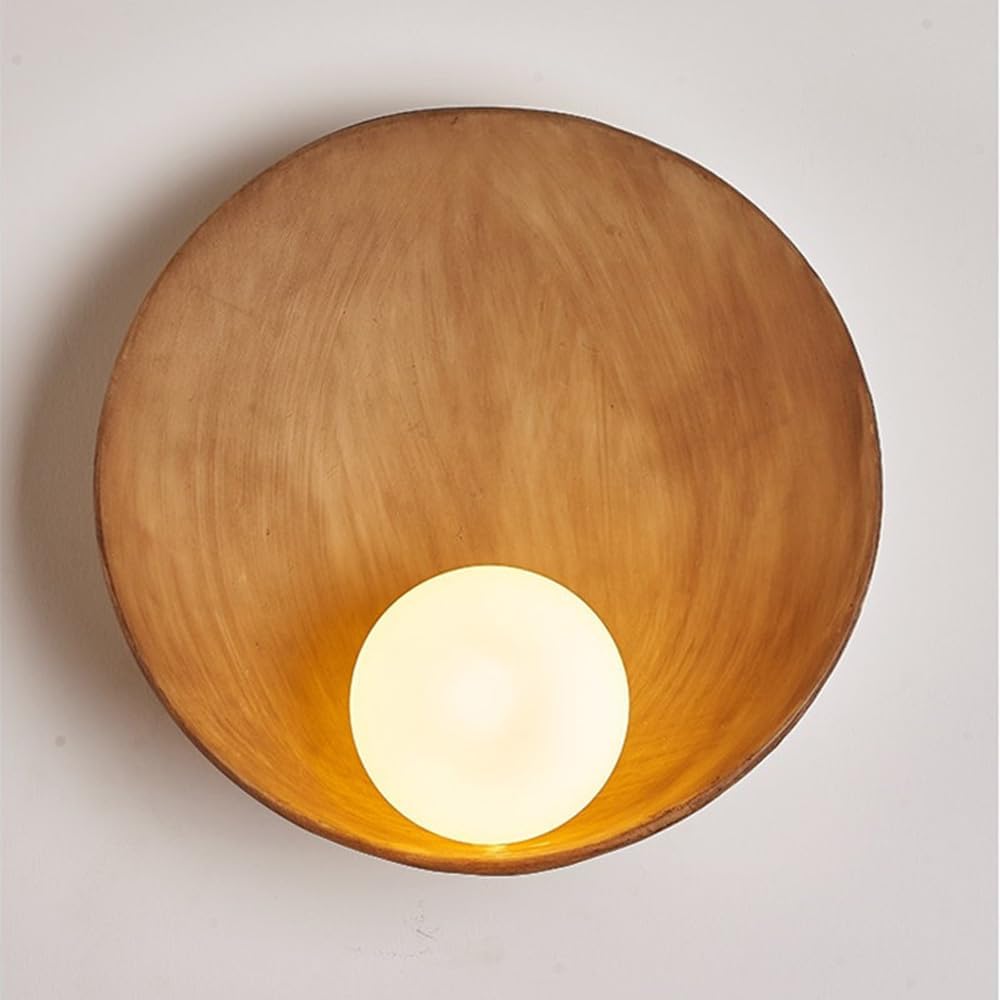 Suki Japandi-Style Resin Wall Light – Minimalist Wall Lamp for Modern Interiors