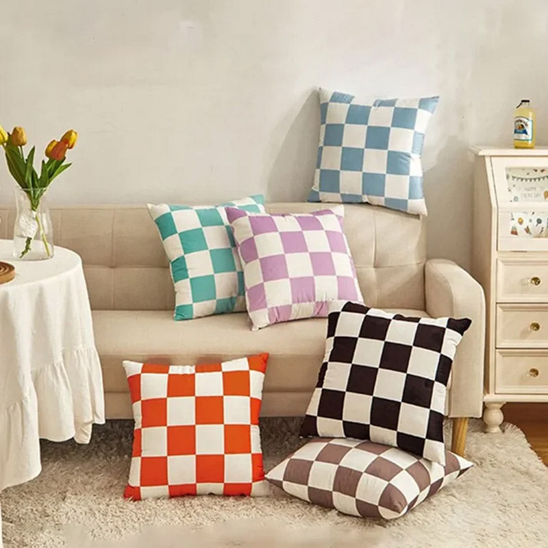 Plaid Pop Cushion Covers