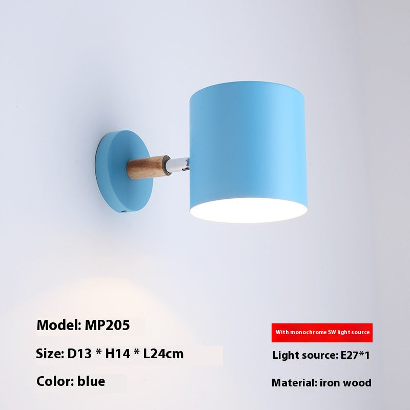 Orla Wall Light | Adjustable Nordic Metal & Wood Wall Sconce Lamp