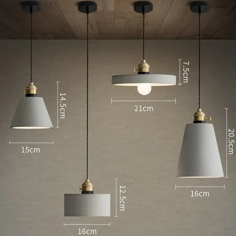 Betona Vintage Style Cemented Pendant Light
