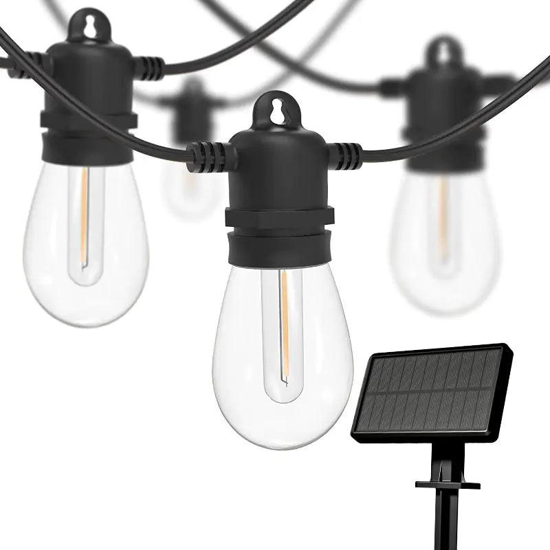 LumoFete Solar Festoon Lights with Remote | IP65 Waterproof & Shatterproof | Extendable