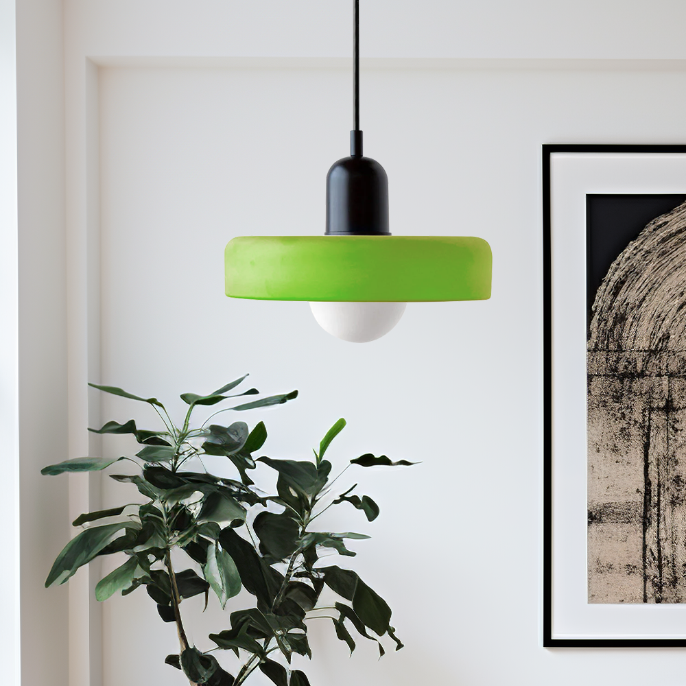 Variant image for Bauhaus Glass Pendant Light – Adjustable Stained Glass Kitchen Hanging Lights for Modern Home Décor-41