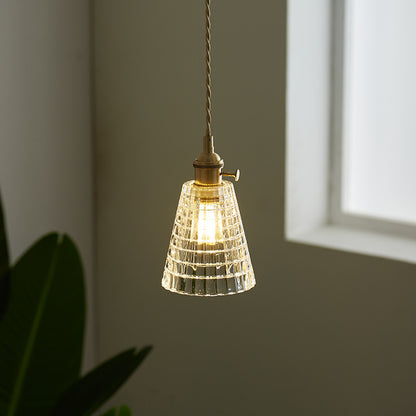 TORN Japanese Glass Lamp | Dining Room Pendant Light with Vintage Features