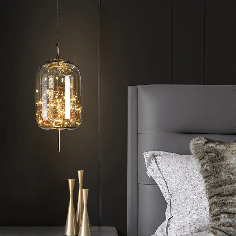 SILVA Nordic Style Glass Pendant Light | Elegant Ceiling Lamp for Living Rooms