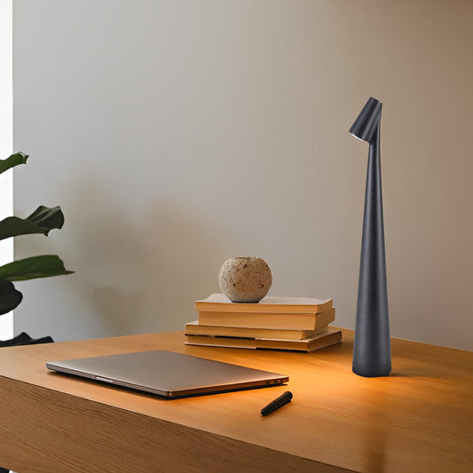 Modern LED Table Lamp - Dimmable, Space-Saving Design for Bedside & Desk-1