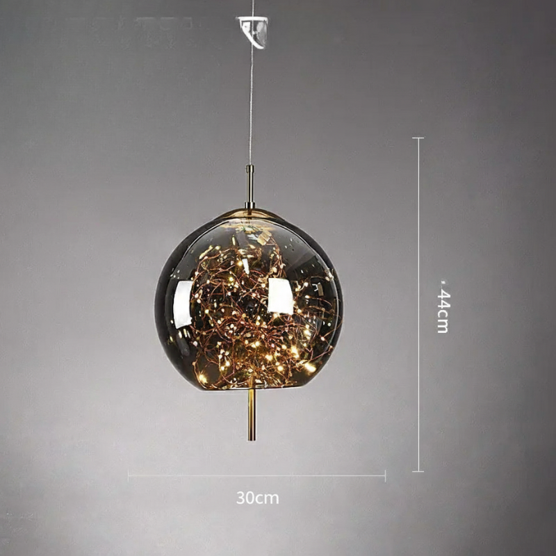 SILVA Nordic Style Glass Pendant Light | Elegant Ceiling Lamp for Living Rooms