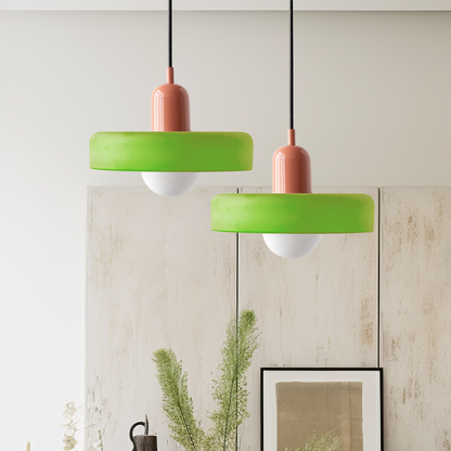 Variant image for Bauhaus Glass Pendant Light – Adjustable Stained Glass Kitchen Hanging Lights for Modern Home Décor-39