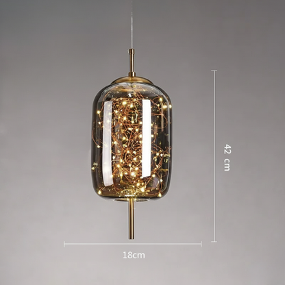 SILVA Nordic Style Glass Pendant Light | Elegant Ceiling Lamp for Living Rooms