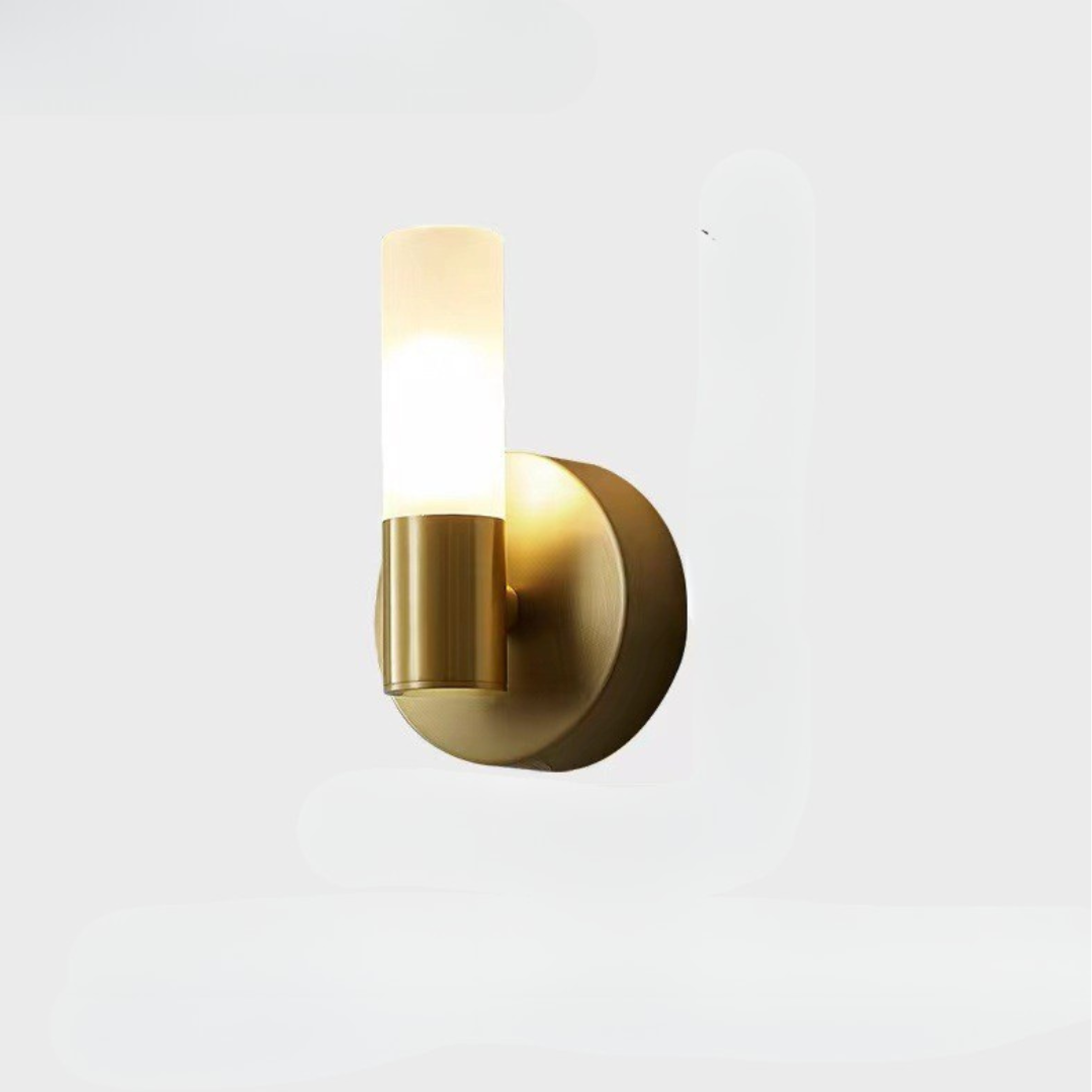 Luno Modern Brass LED Wall Sconce | Warm White 3000K Indoor Luxury Lighting