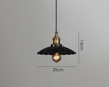 KARO Vintage Deco Industrial Pendant Light | Retro Ceiling Lamp