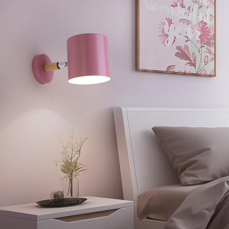 Orla Wall Light | Adjustable Nordic Metal & Wood Wall Sconce Lamp