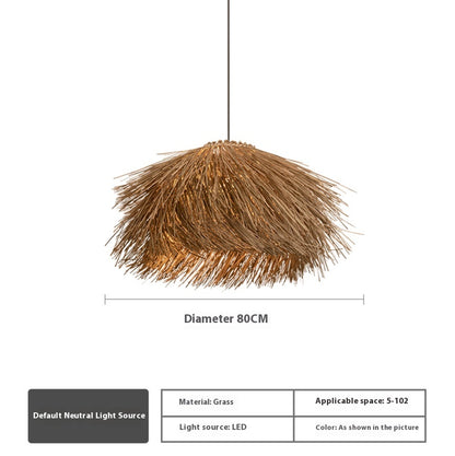 Takumi Handmade Japanese Rattan Pendant Lamp | Natural Woven Chandelier Light (40–80cm) - Styyler