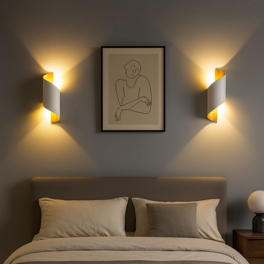 VAYRA Waterproof Outdoor Wall Light with Curved Design | Aluminium LED Light for Indoor and Outdoor | IP65 - Styyler