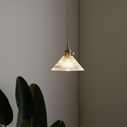 TORN Japanese Glass Lamp | Dining Room Pendant Light with Vintage Features