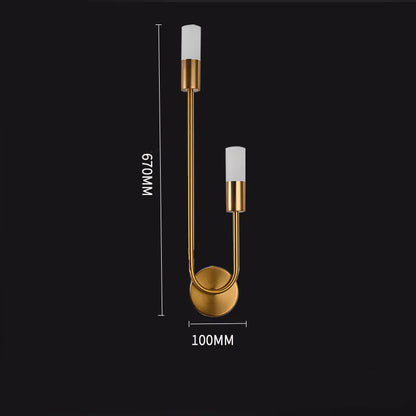 LUXIA Nordic Wall Light | Gold Minimalist LED Sconce for Modern Interiors
