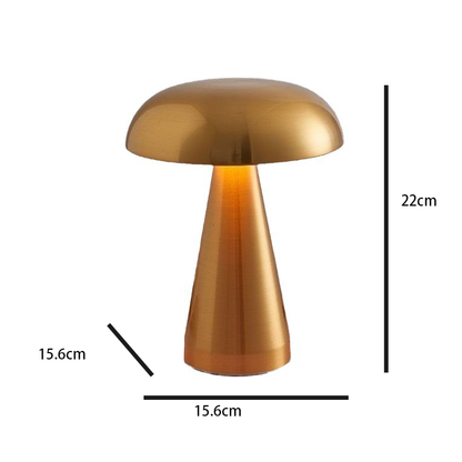 SHOOM Cordless LED Table Lamp | Metallic Modern Touch Light - Styyler