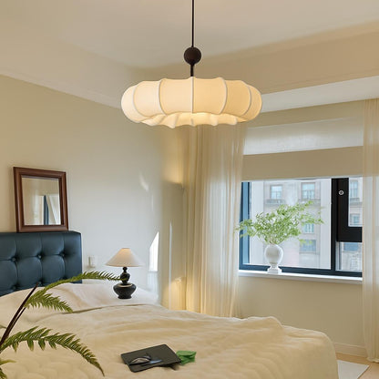Shiro Japandi Fabric Pendant Light | Soft Sculptural Lamp for Living Rooms and Bedrooms - Styyler