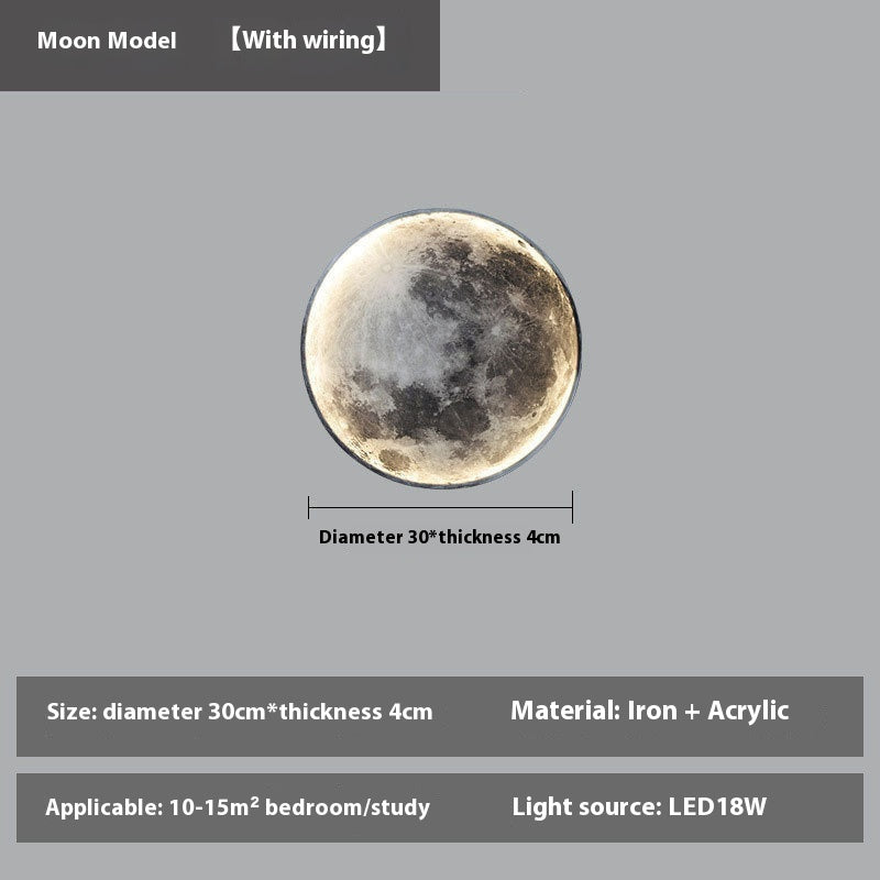 LUNARA – Wall-Mounted Full Moon LED Lamp | Remote Dimmable Light - Styyler